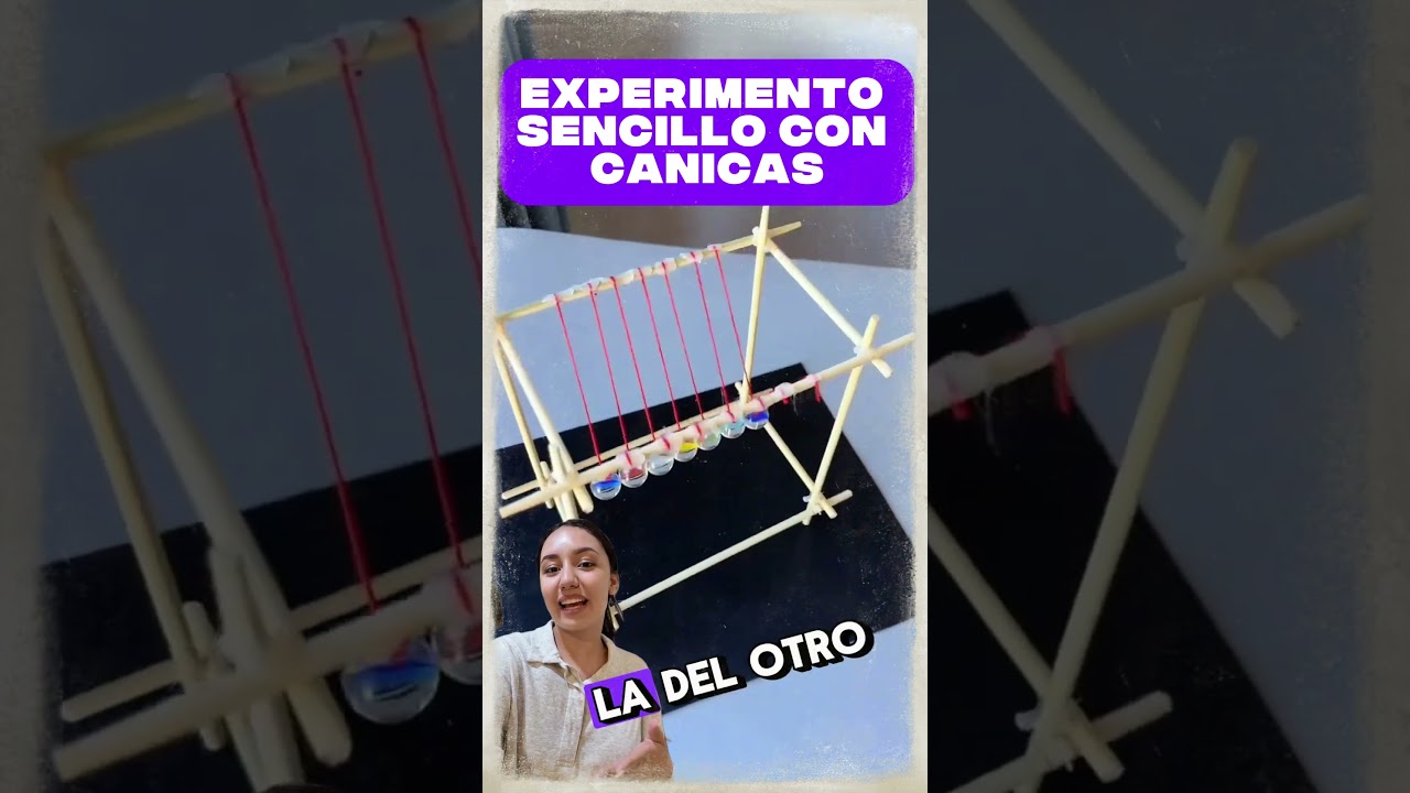 ¡Construye el Péndulo de Newton con palitos y canicas! ⚛️✨