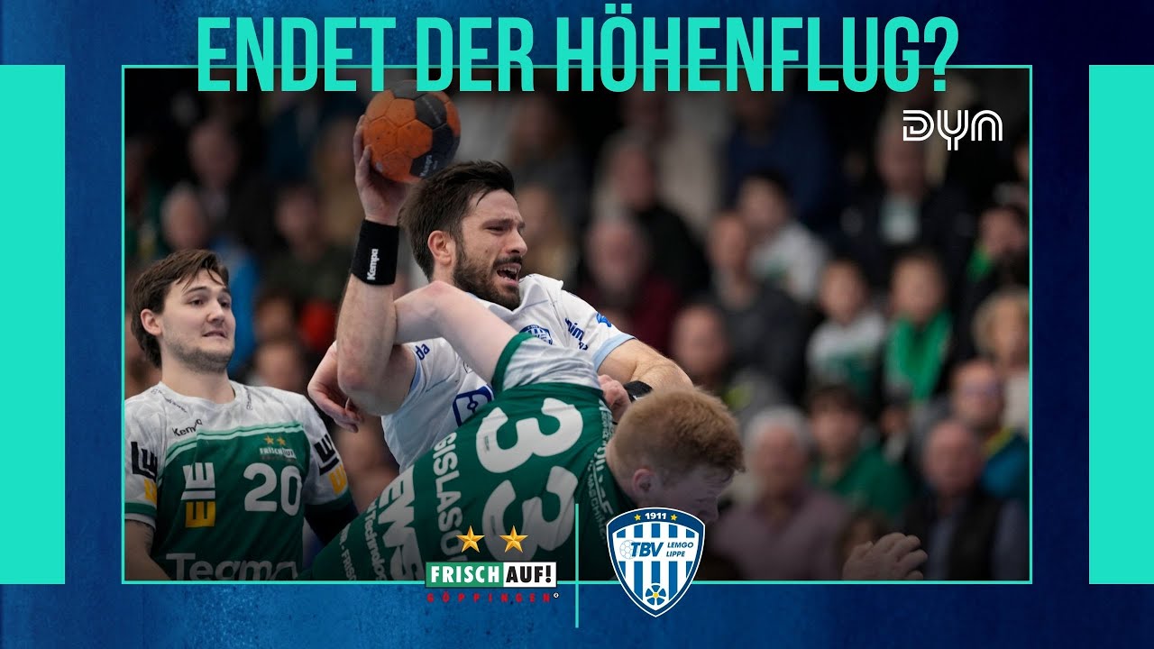 Highlights: FRISCH AUF! G&ouml;ppingen - TBV Lemgo Lippe (Saison 2025/26) DAIKIN HBL | Dyn Handball