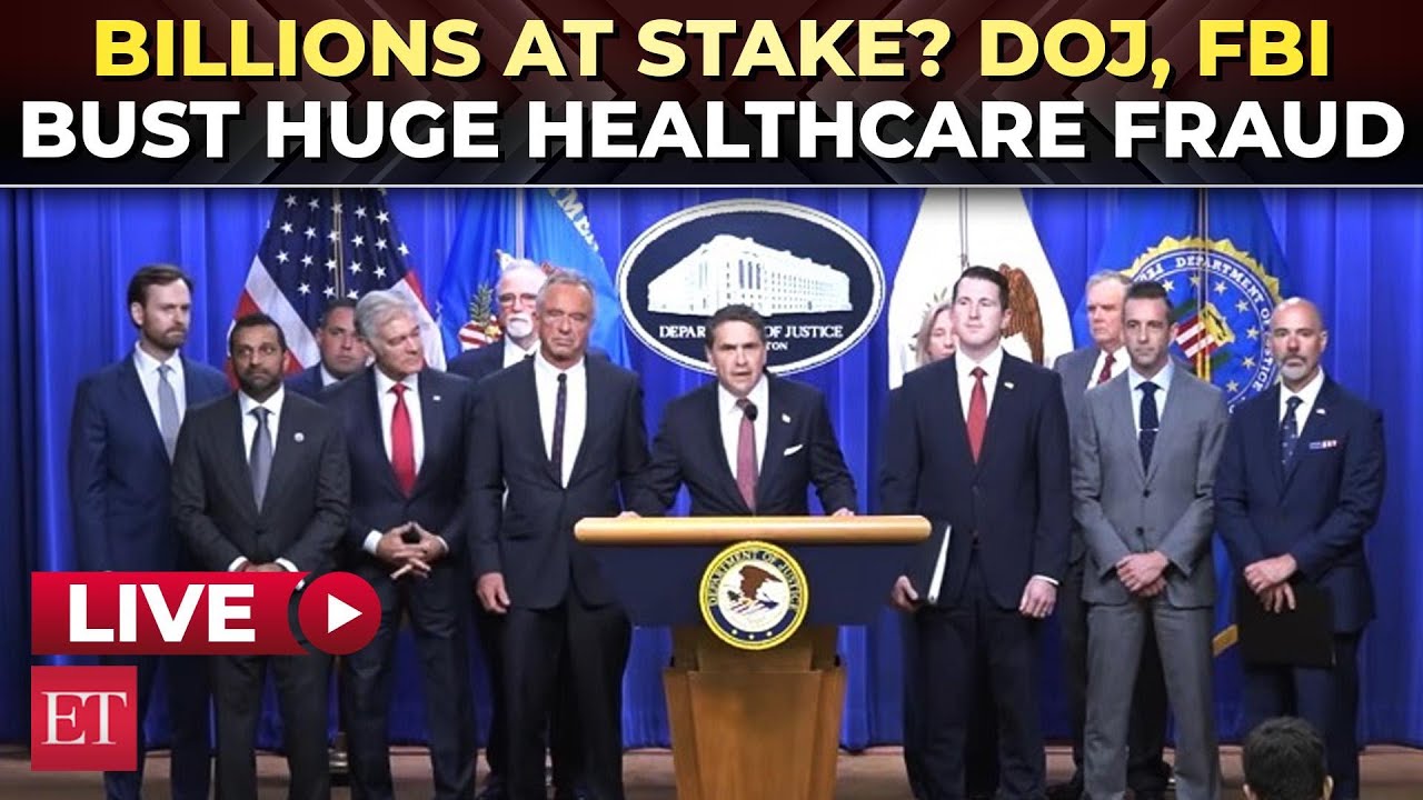 LIVE | &lsquo;Fraudsters will face Justice&rsquo;: DOJ, Kash Patel, RFK Jr. EXPOSE massive healthcare fraud