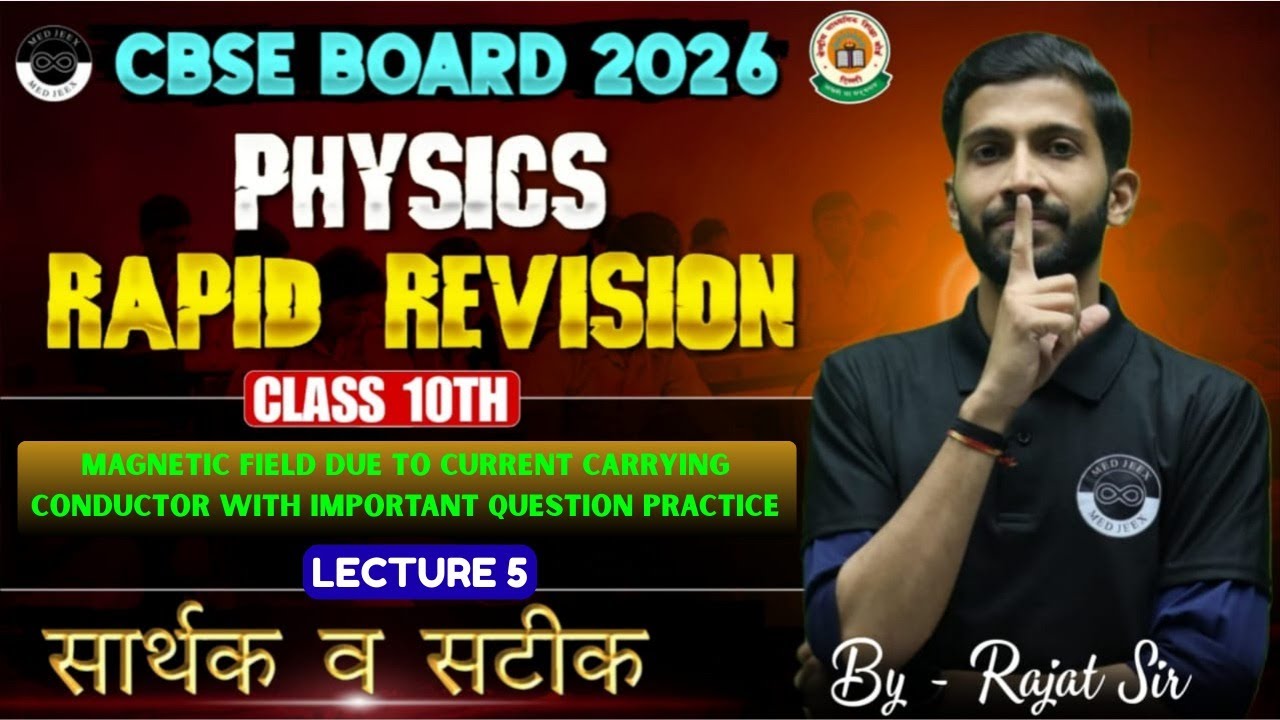 Magnetic field due to Current Carrying Conductor | Important Questions | Lecture 5 | 10th Physics