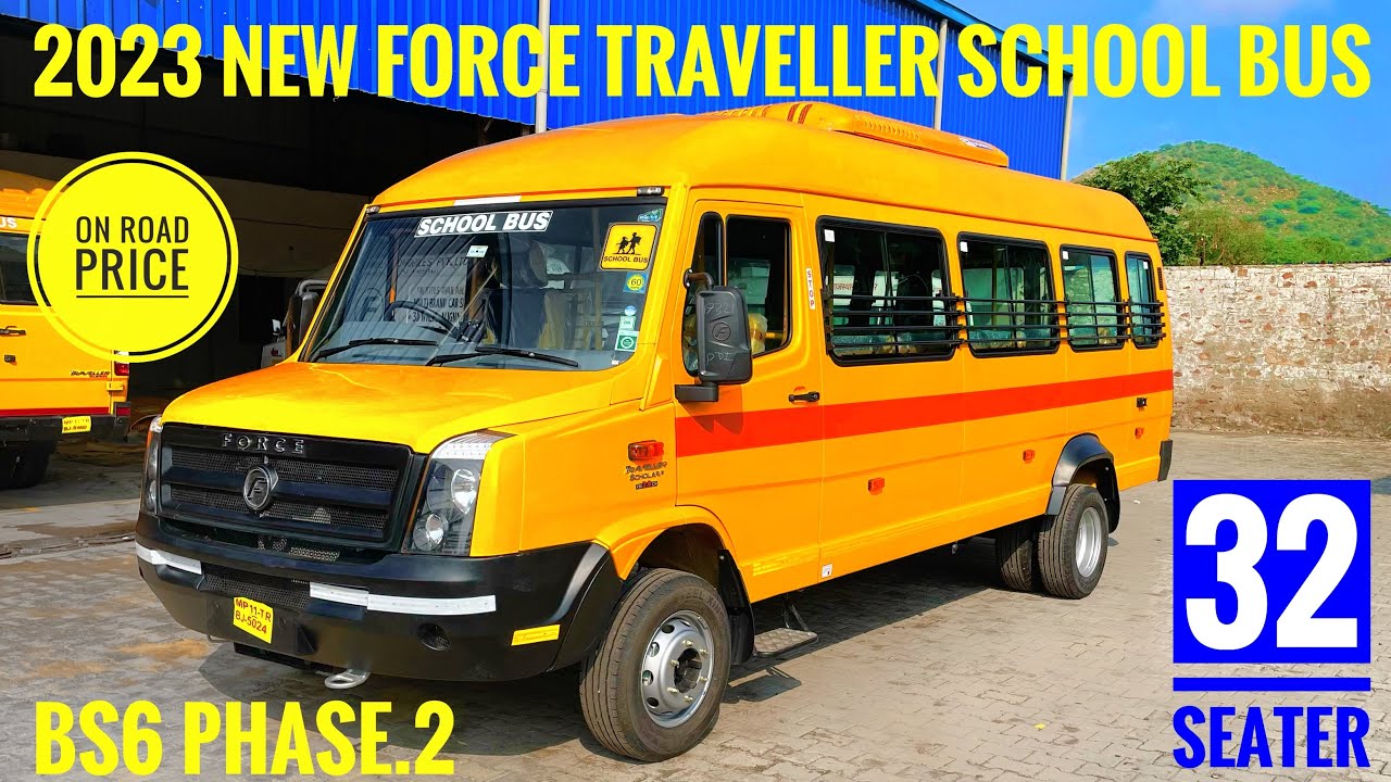 All New Force Travellar School Bus 32 Seater 2023💥 BS6 Phase.2 || Price,specification,mileage