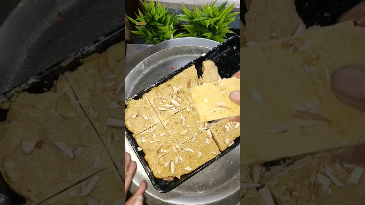 😋मुँह में घुल ने वाली बेसन की बर्फी सिर्फ 2 चीज़ों 1शाही मिठास। Besan Katli 