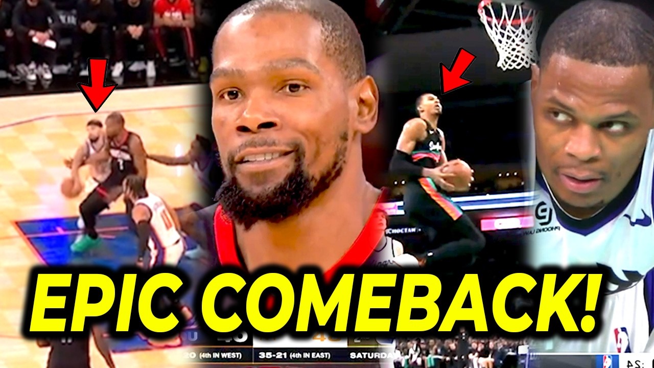 18-PT COMEBACK! Iyak si KD, na-GTA ni Alvarado| Wemby Alien Dunk, na-bwesit si Westbrook!