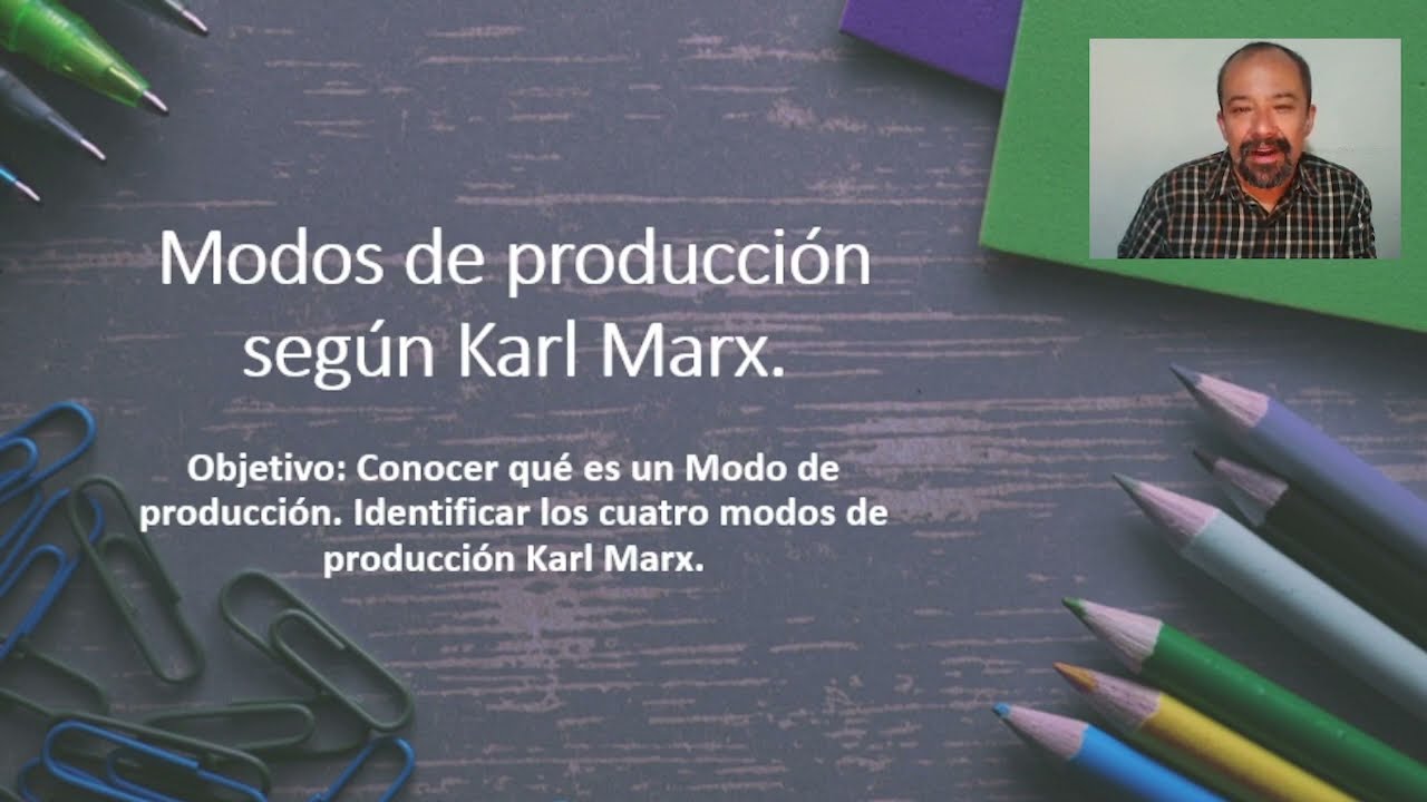 Modos de producción según Karl Marx.