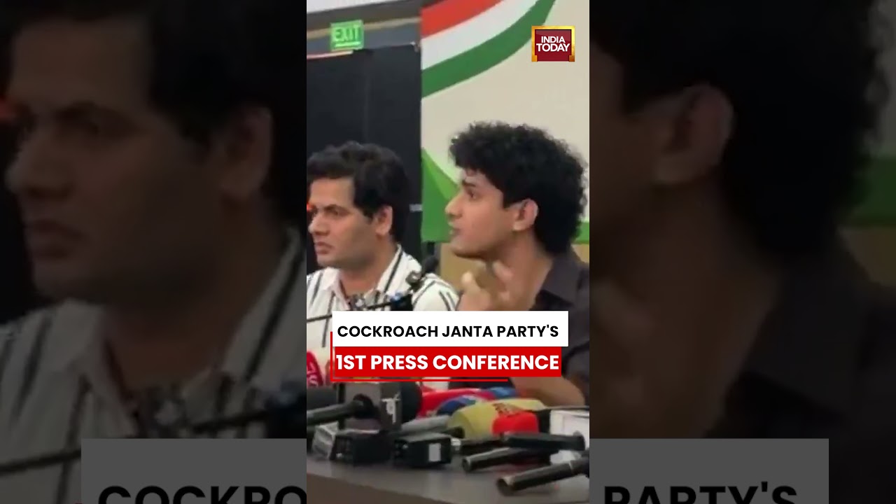 VIRAL | &ldquo;Cockroach Janta Party&rdquo; Holds First Press Conference in Delhi #cockroachjanataparty #watch