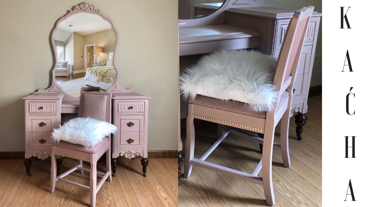 DIY Vanity Makeover w Chalk Paint