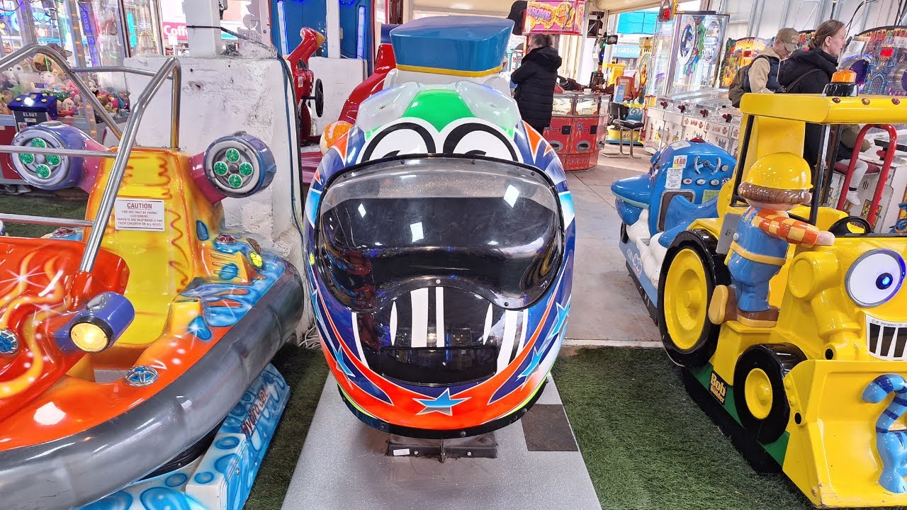 2000s Memopark Rock N' Roll Helmet Kiddie RIde