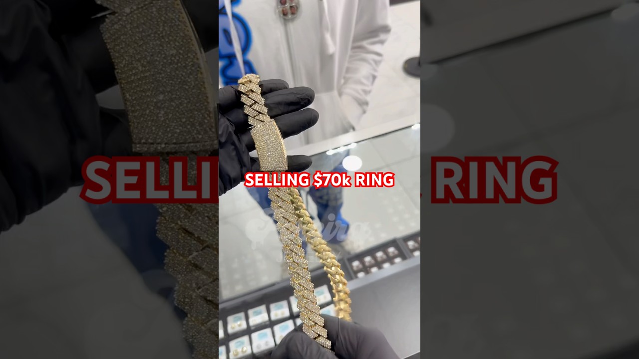Rapper kid sells $70k chain 😱 #diamond #customer #jewelry #testandlearn #selling