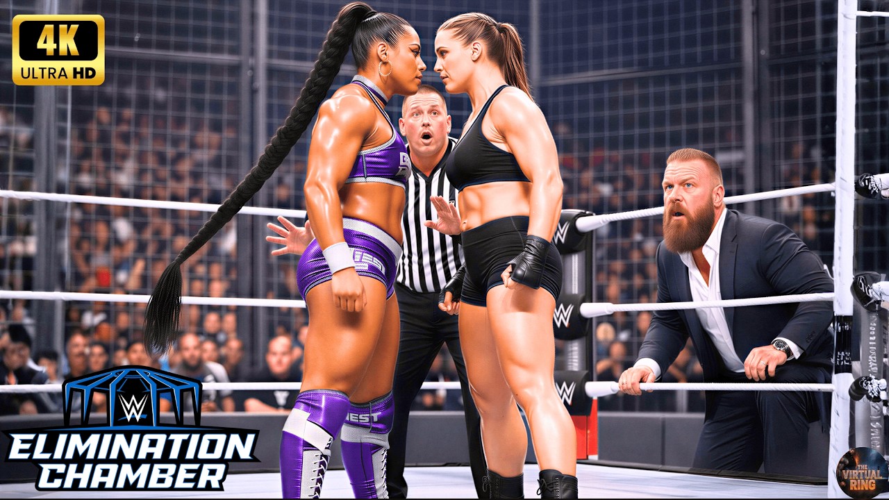 Бианка Белэр против Ронды Роузи • WWE Elimination Chamber • 4 февраля 2026 г. ⛓️ #biancabelair #r...