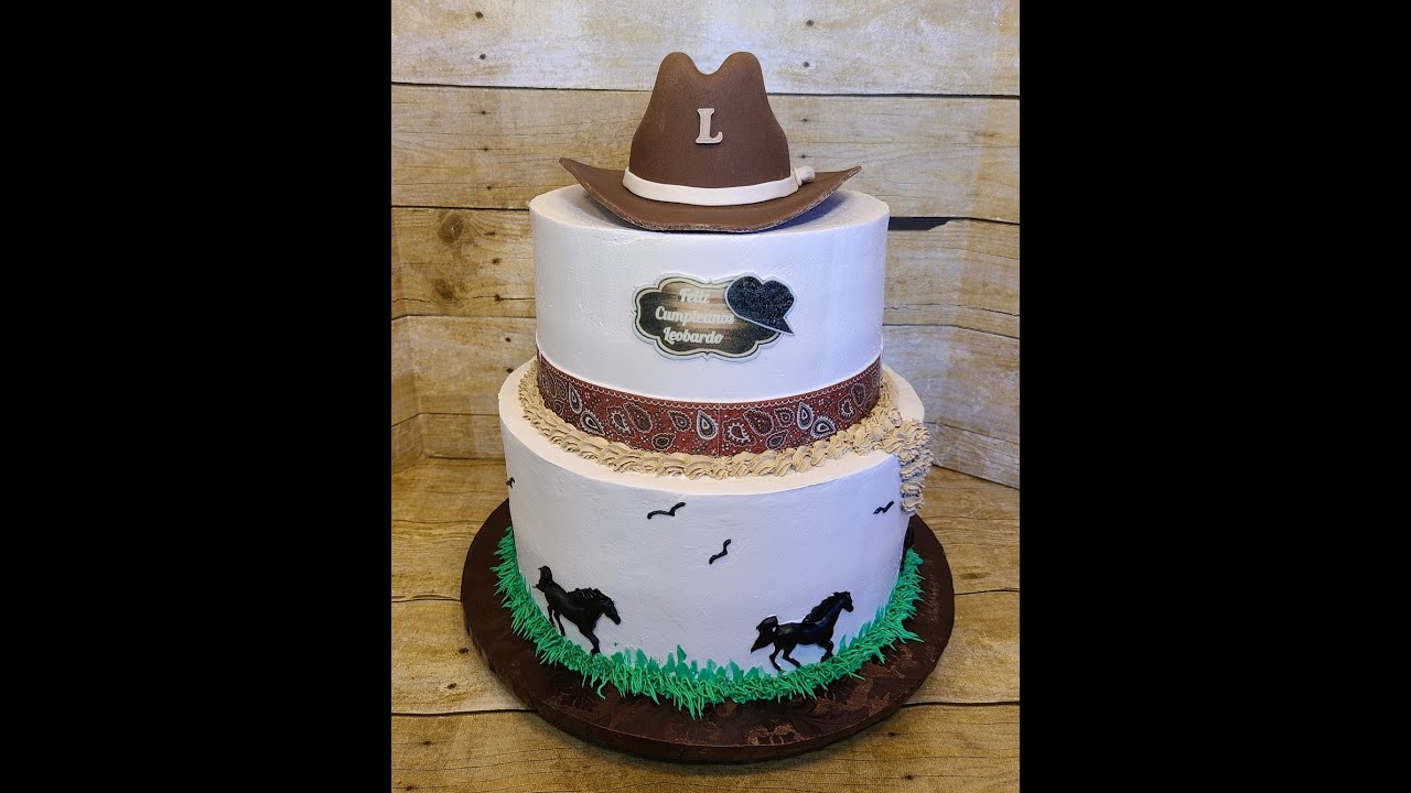 Pastel vaquero ~como montar y decorar ~ Cowboy cake How can you stack and decorated