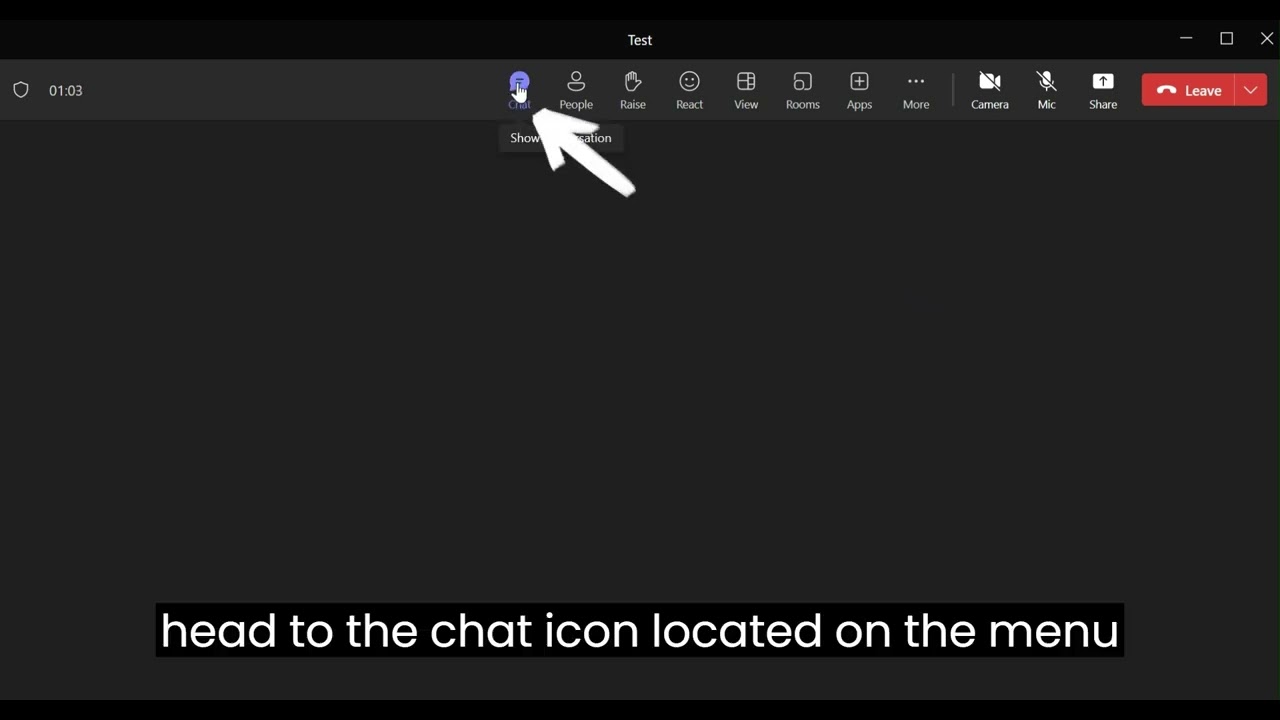 Using Chat during  Microsoft Teams meeting