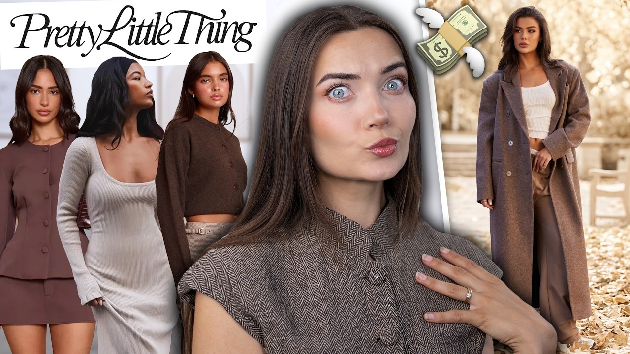 I Spent &pound;300 On Pretty Little Thing For AUTUMN! Try On Clothing Haul!