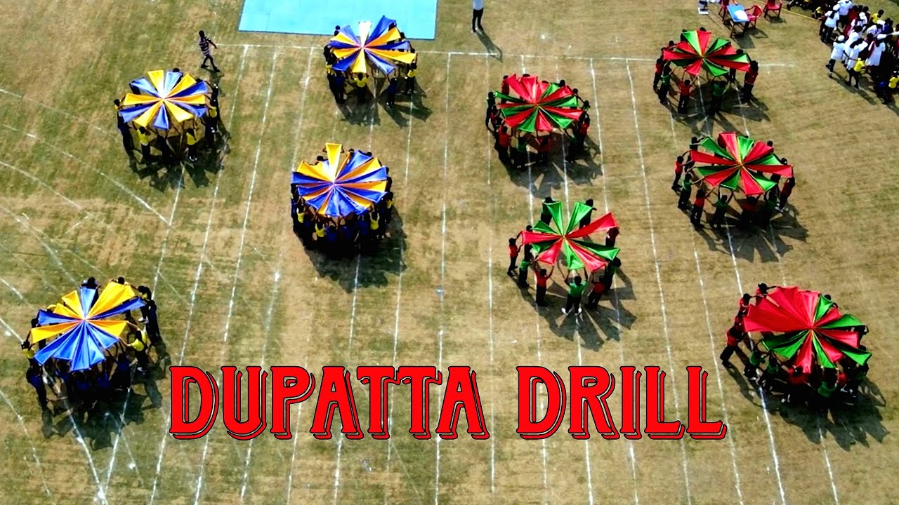 Dupatta Drill - Annual Sports Meet 2024 | Divya Jyoti School Daman🔥