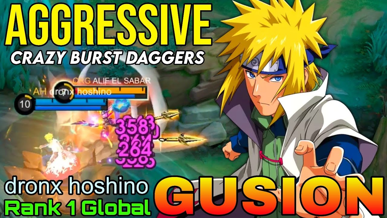 Aggressive Gusion Insane Daggers Combo - Top 1 Global Gusion by dronx hoshino - Mobile Legends