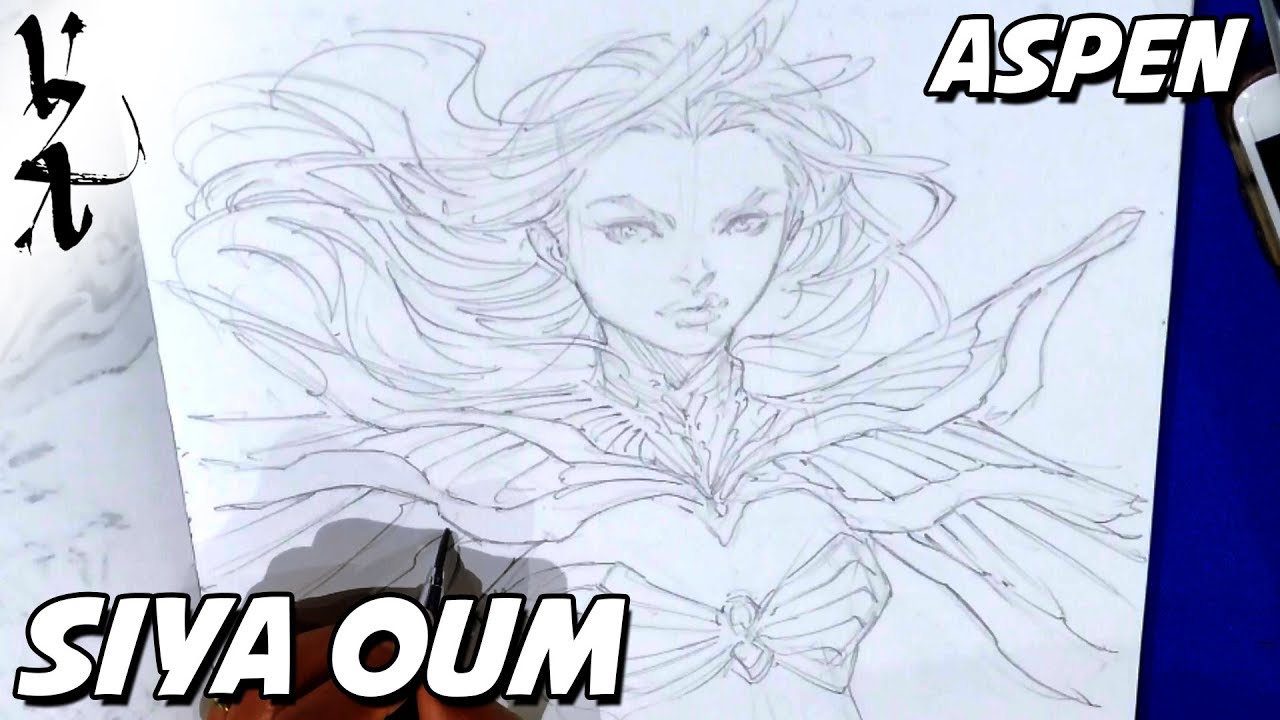 Siya Oum drawing Aspen from Fathom
