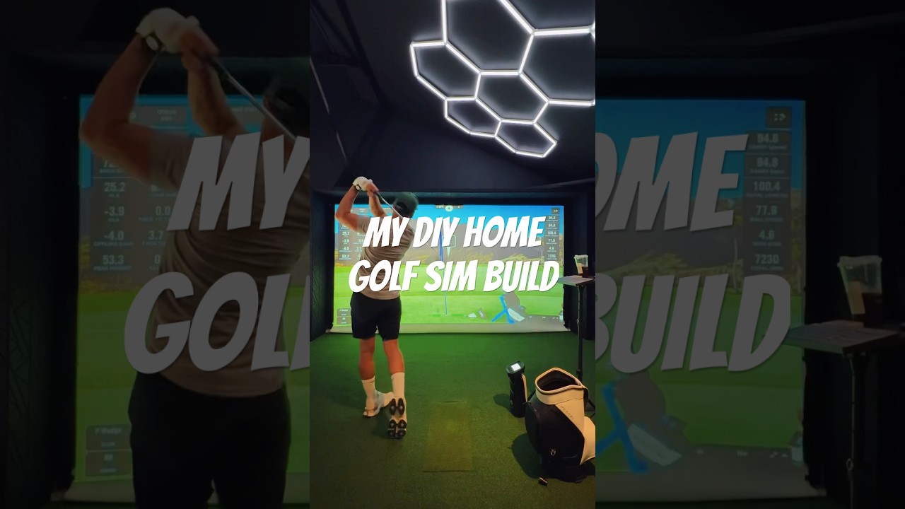 My DIY Hom Golf Sim Build 🏌️&zwj;♂️⛳️ ! #golflife  #golf #golfsimulator #diy #diyprojects