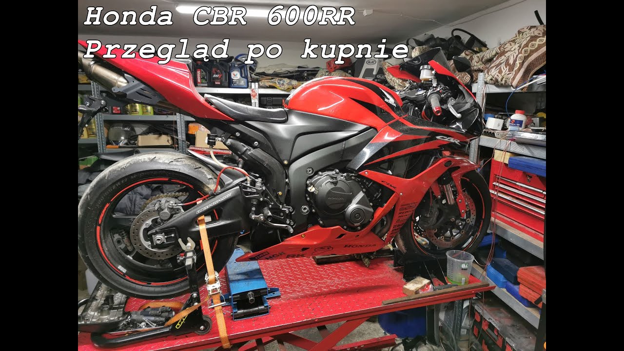 Honda CBR 600RR rok 2009, przegląd po kupnie motocykla.