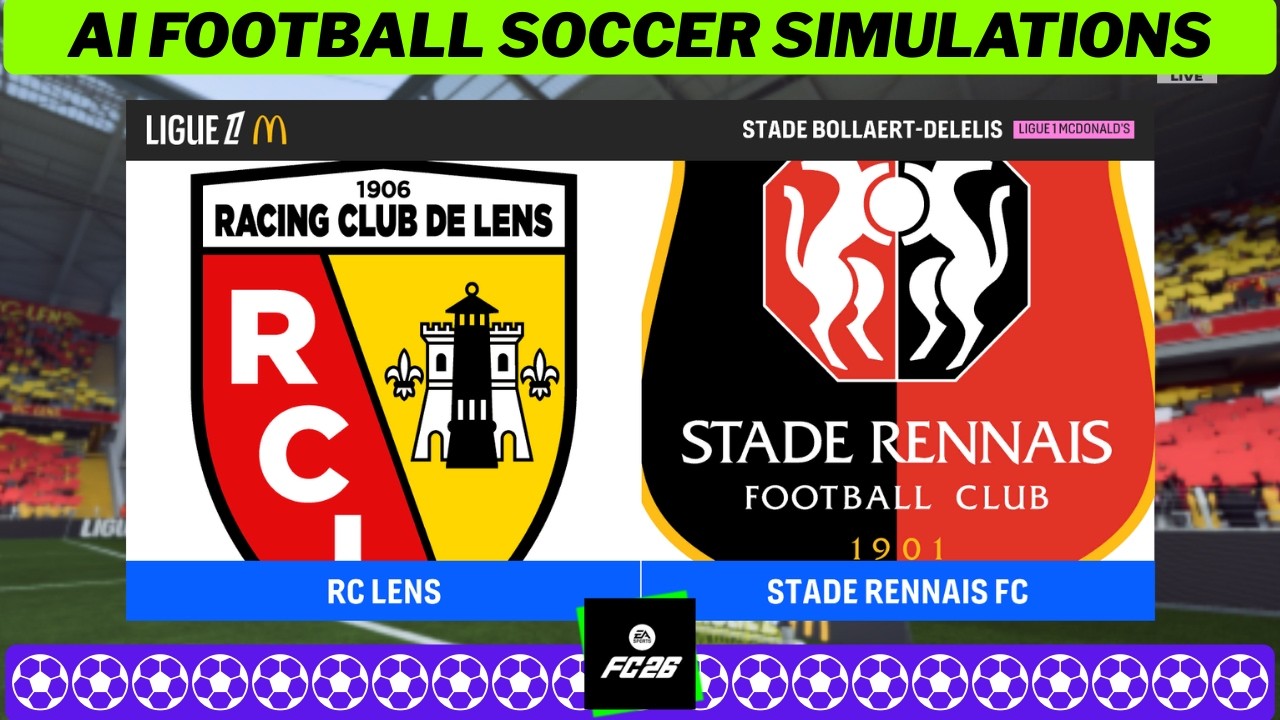 LENS vs RENNES ⚽ Ligue 1 2025/26 Matchday 21 🟩 EA FC 26 Simulation