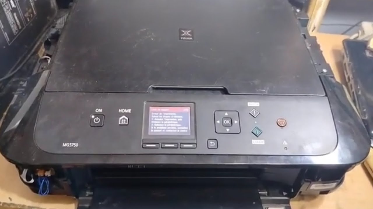 Code de support 6000 canon pixma mg 5750
