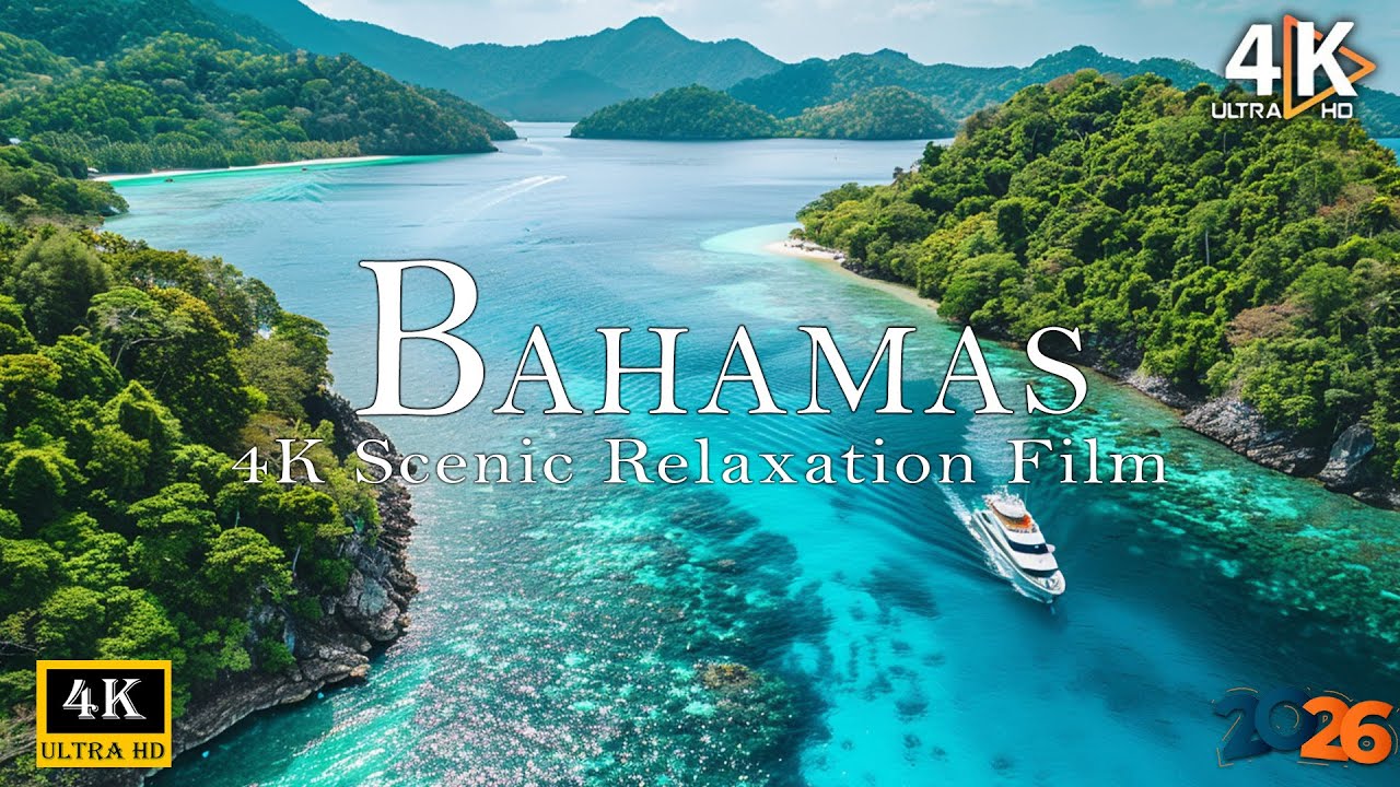 Exuma, Bahamas in 4K 🏝️ | Tropical Island Landscapes | Drone Footage 🔴 LIVE: Exuma, Bahamas 4K