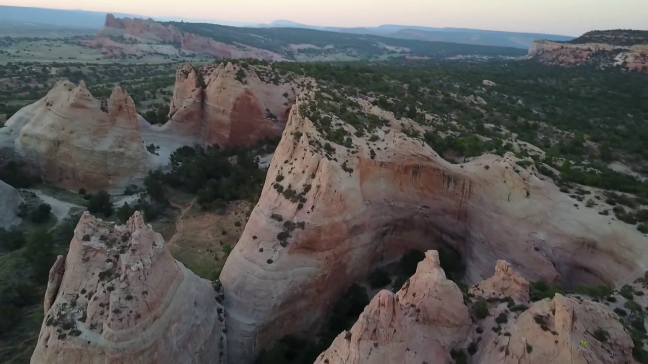 Drone Stroll Down Main Street: Window Rock, AZ 6/27/2017