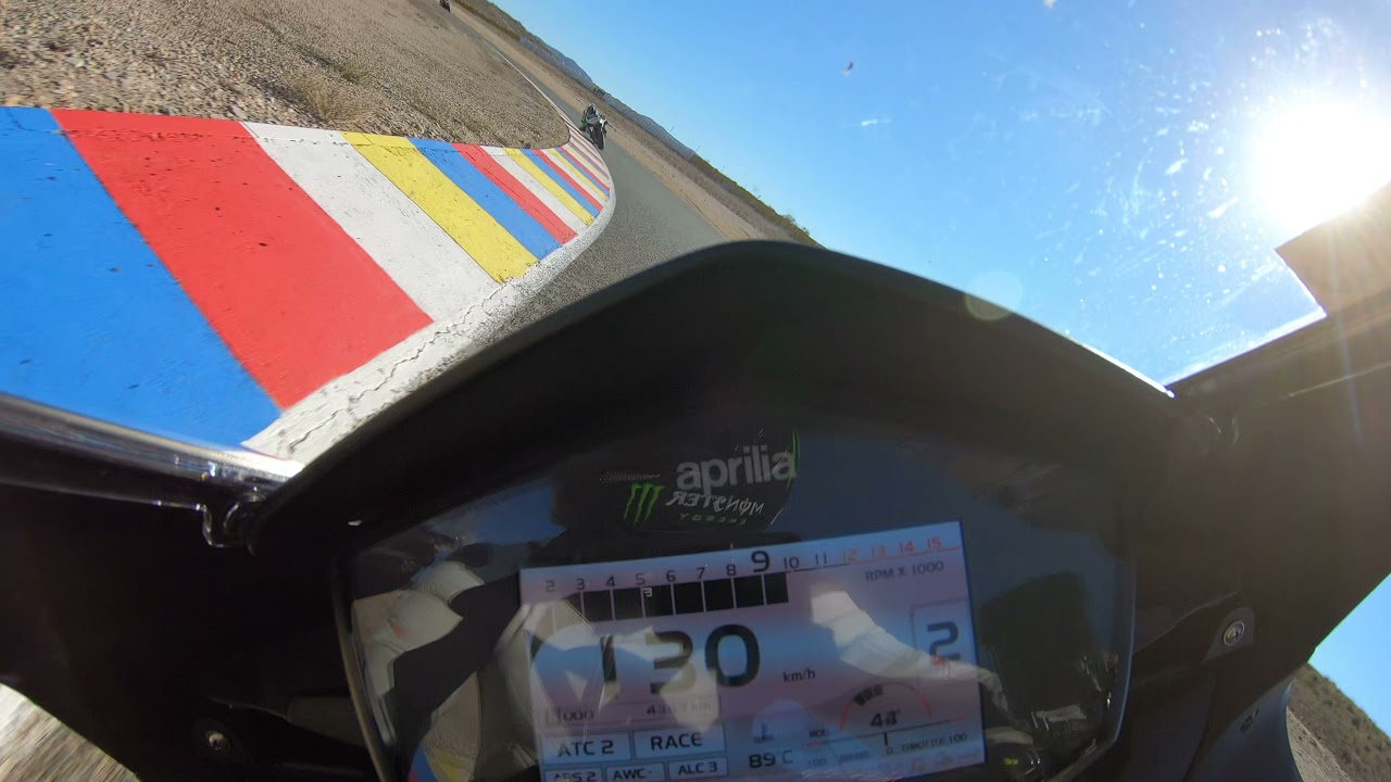 Aprilia rsv4 rr vs Ducati panigale v4 on board almería circuit part 2 14/11/21