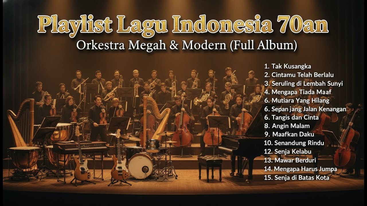 Playlist Lagu Indonesia 70an - Orkestra Megah & Modern (Full Album)