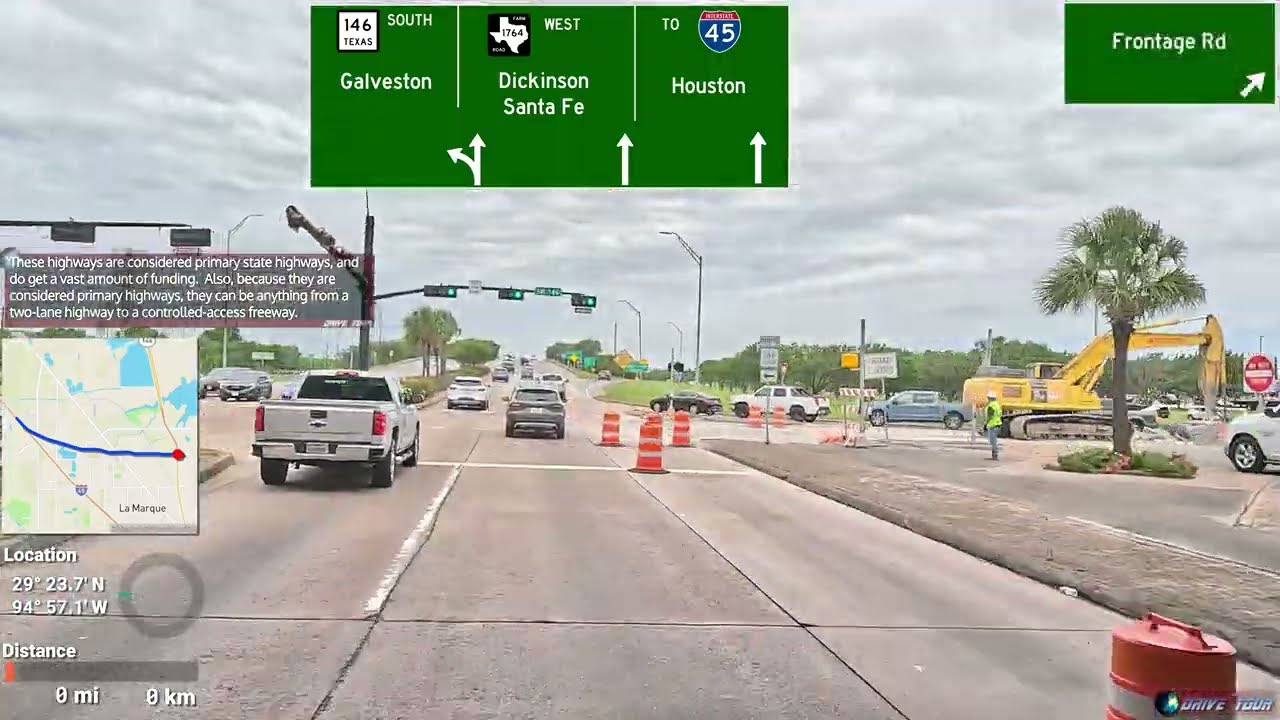 Farm to Market in the Fast Lane - Drive Tour Episode 46 (FM 1764, Texas City, Texas)