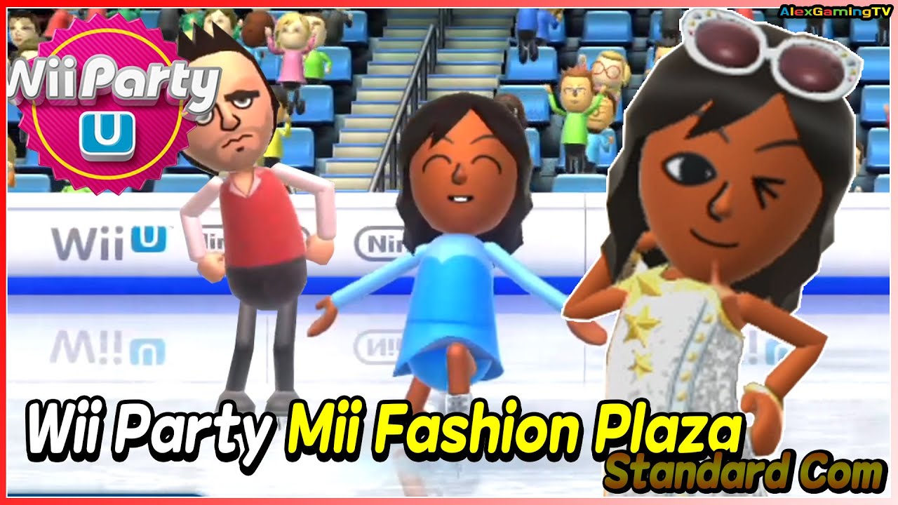 Wii Party U Mii Fashion Plaza gameplay (Standard Com) Haru vs Guillermo vs Sho vs Maria AlexGamingTV