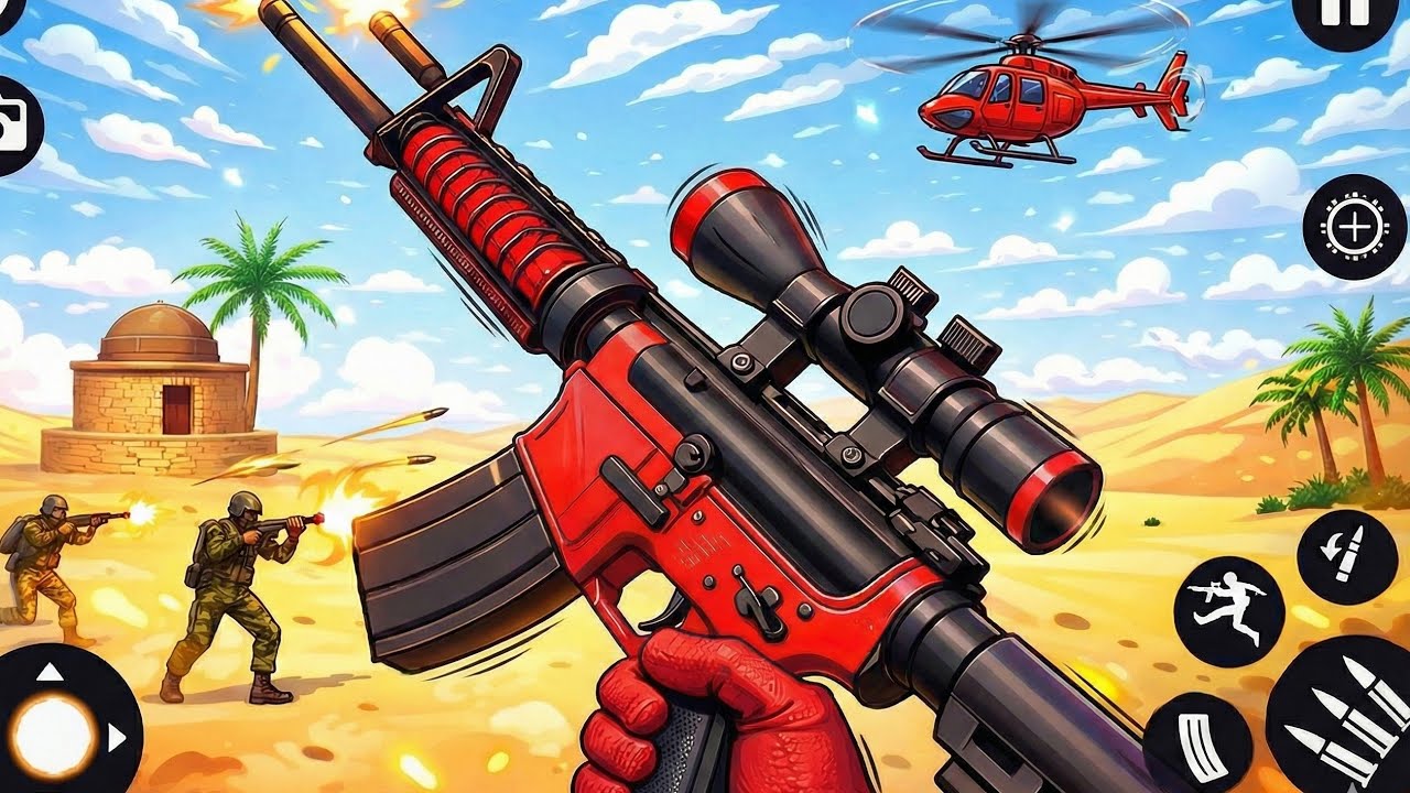 FPS Robot Shooter Strike Anti-Terrorist Shooter Android GamePlay | Skeleton Play