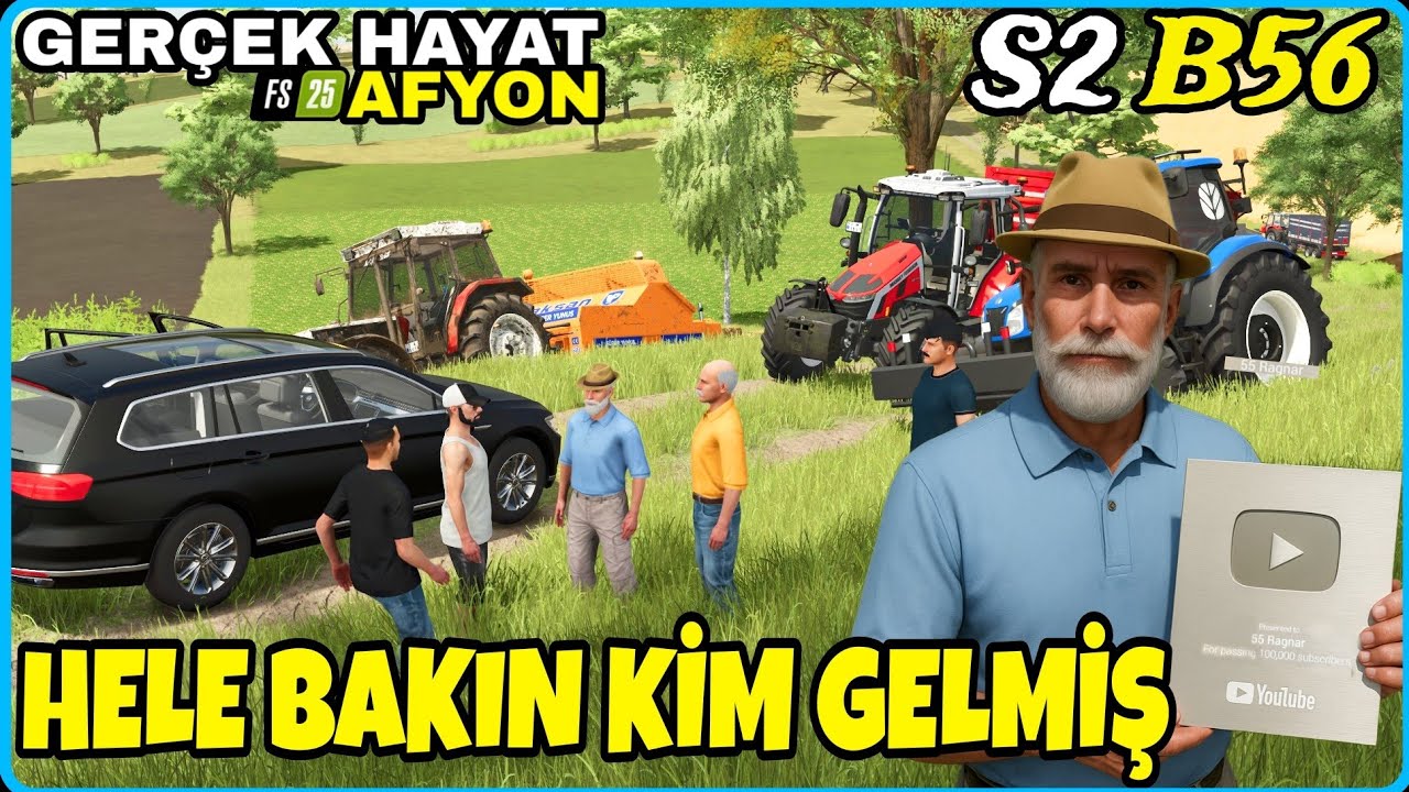 BAŞ BELASI ABDULLAH AMCA ALMANYA'DAN DÖNDÜ - YOUTUBE PLAKET AÇILIŞI YAPTIK - FS25 GERÇEK HAYAT AFYON