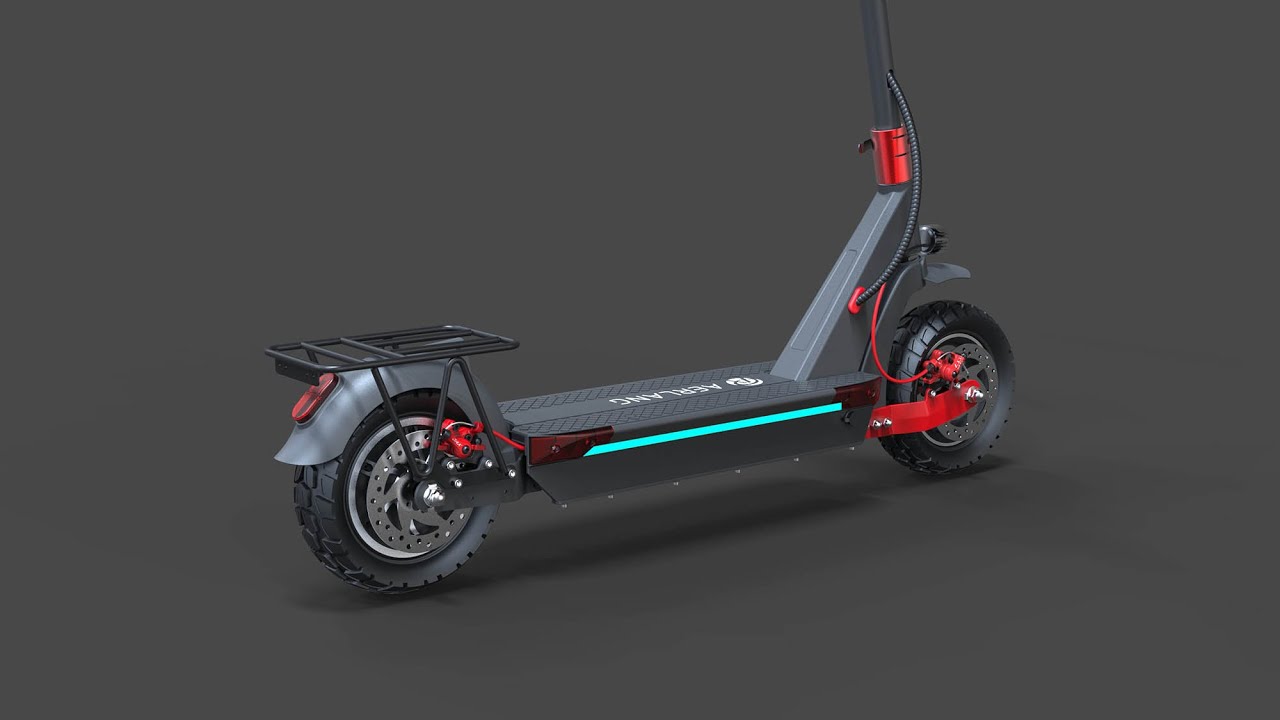 Aerlang electric scooter rear rack installation