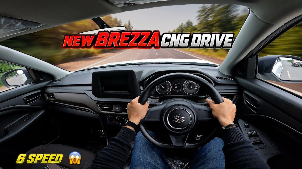 New Updated Brezza CNG Drive 😍 | Maruti Brezza CNG 6 Speed Drive |