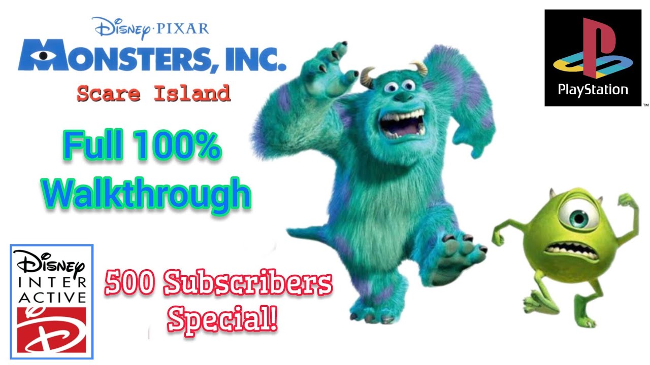 Disney•Pixar's Monsters, Inc. Scare Island (PS1) Full 100% Walkthrough 