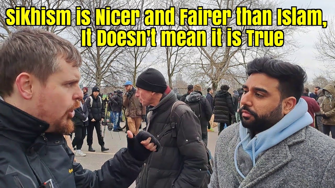 Speakers Corner - Bob the Builder - Christian debates two Sikhs - Christ and the Gurus