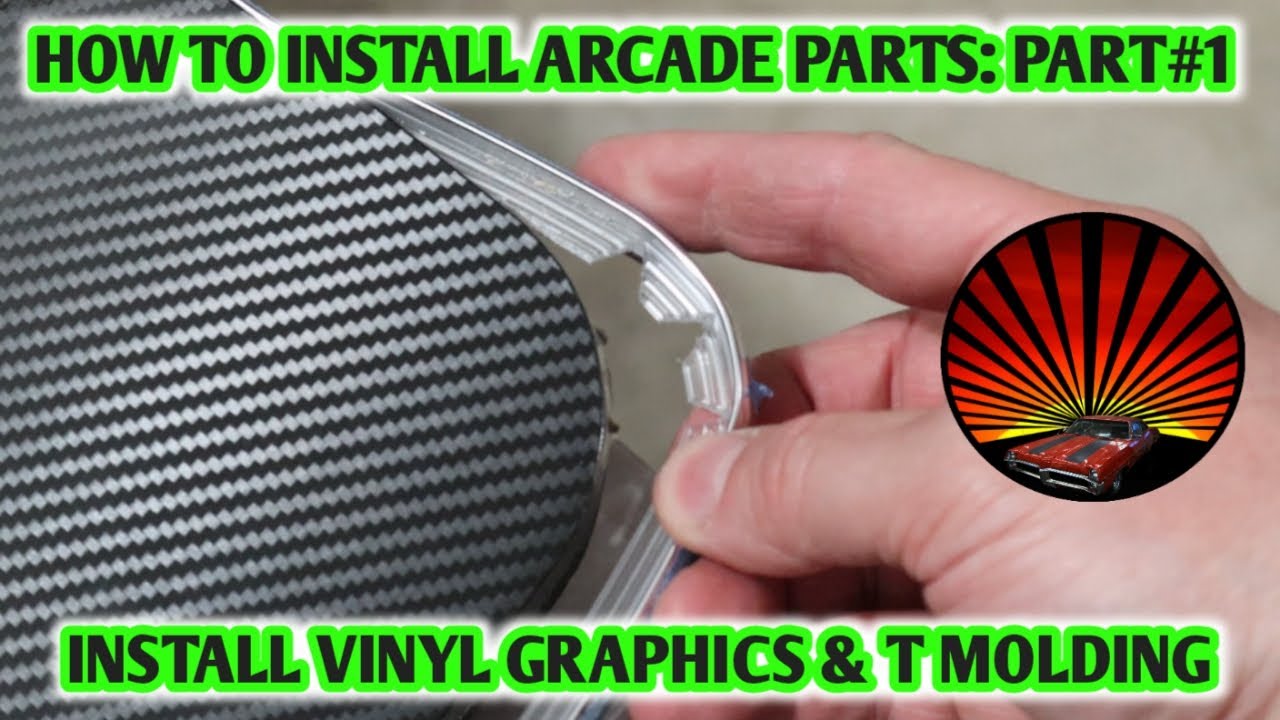 How to install vinyl, t molding, buttons, and joysticks on a Raspberry Pi Arcade Cabinet Ep#9 Part 1