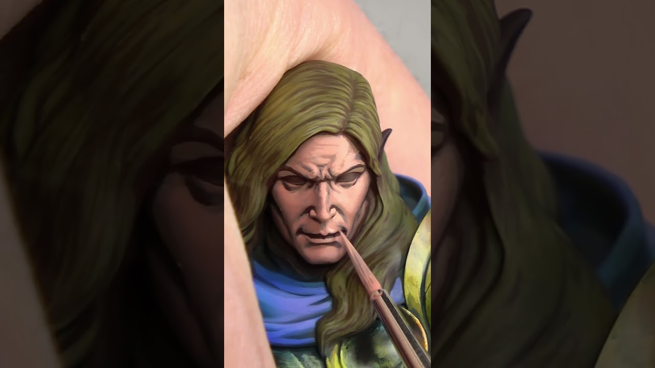 How I paint the skin starting from a dark color.