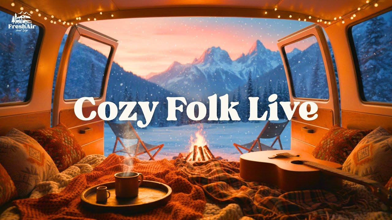 Cozy Winter Live ❄️ Acoustic Folk for Chill Evening & Friday Relaxation