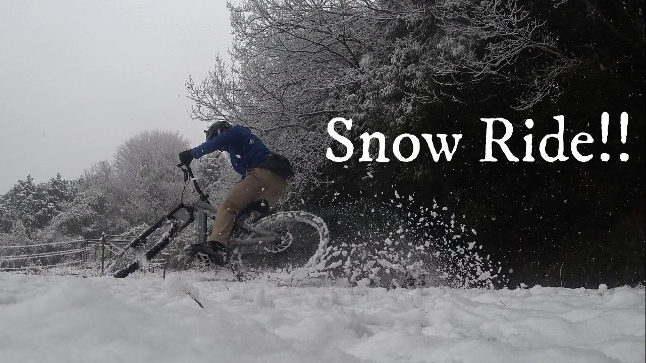 【MTB】Snow Ride!!
