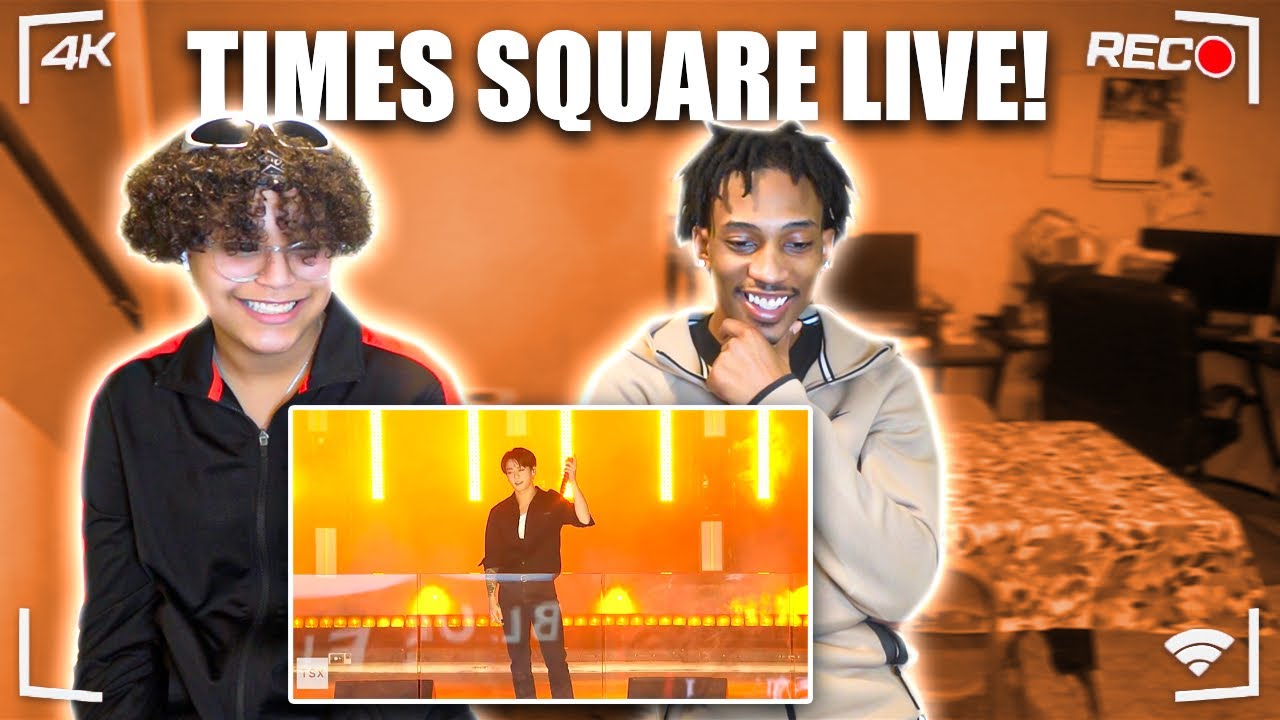 FIRST TIME REACTING TO JUNGKOOK LIVE AT TIMES SQUARE!