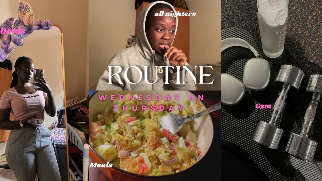 Productive days; gym, school,all nighter
