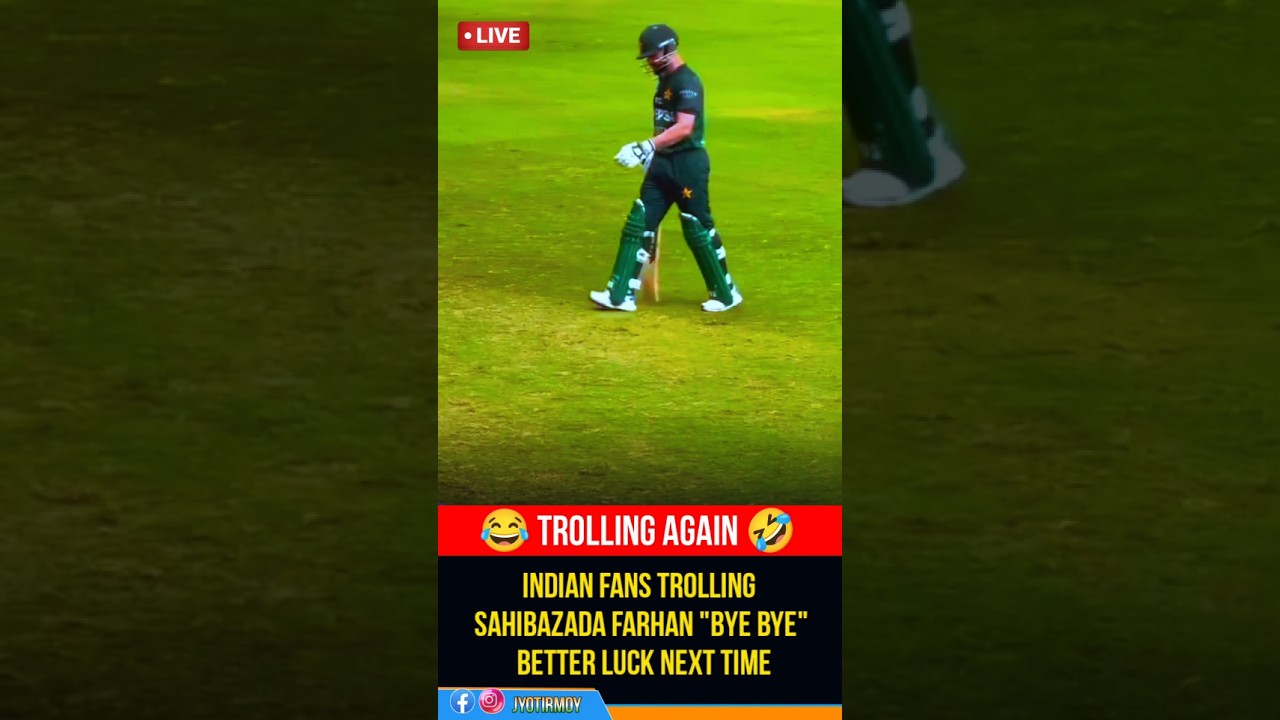 Индийские фанаты троллят сахибзаду фархана 🤣😂 #asiacup2025 #cricket