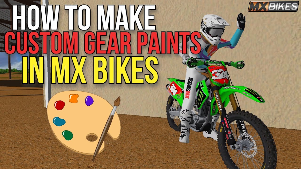 How to Make Gear Paints in MX Bikes | Shows How To Make a Number to put on your bike!