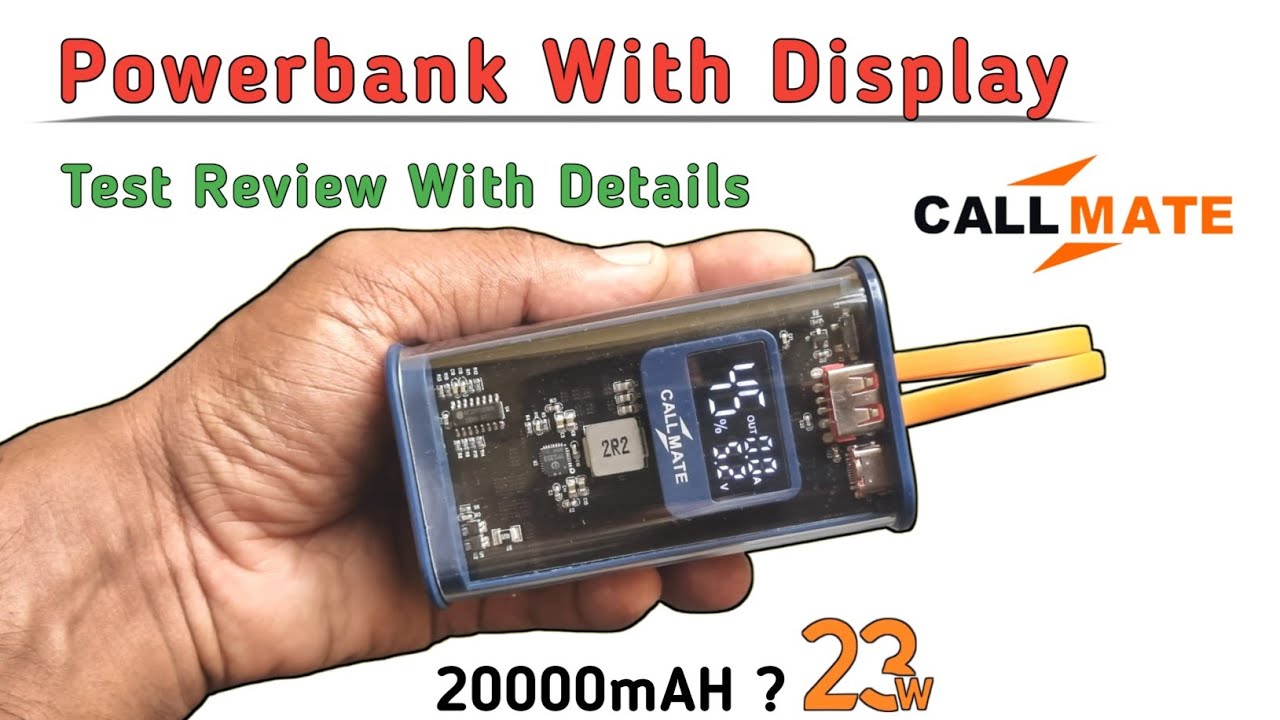 CALLMATE Powerbank 20000mAH Test Review