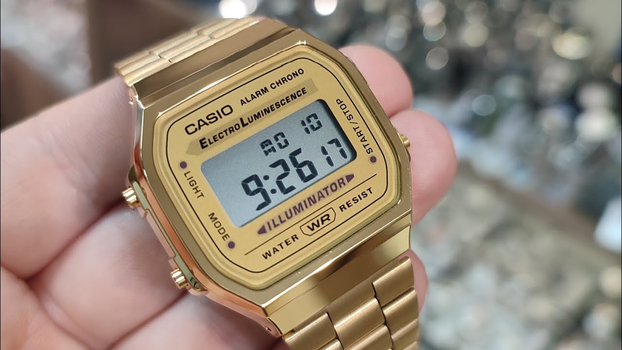 HOW TO ADJUST / SET TIME AND DATE CASIO VINTAGE A168WG-9EF