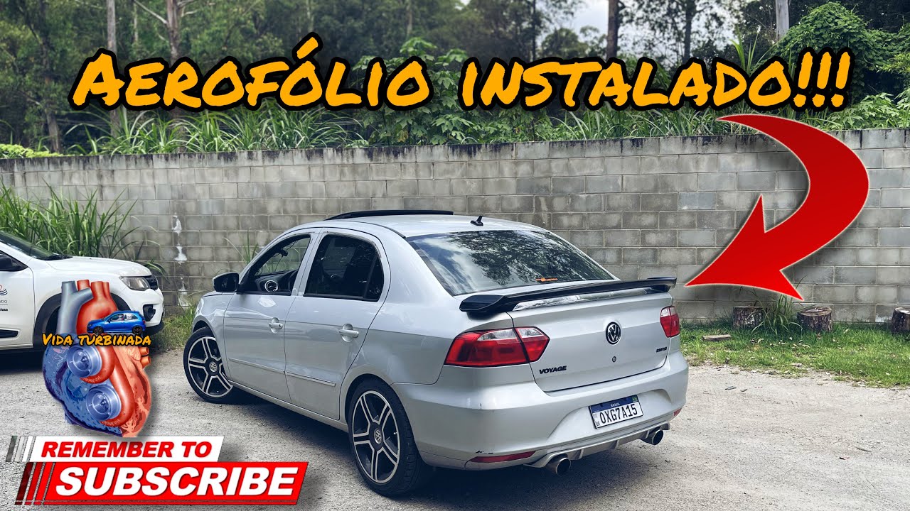 Instalei um aerofólio exclusivo no Voyage G6 TSI!