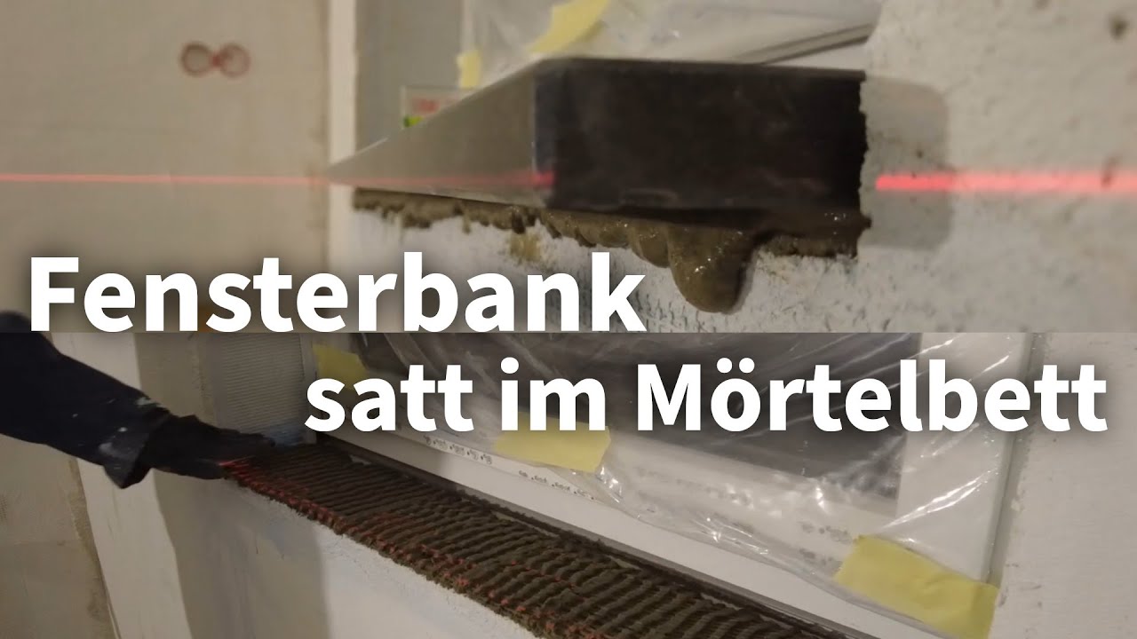 🟠 Naturstein Fensterbank ohne Schaum selbst einbauen. Meine Methode um vollflächig zu verkleben