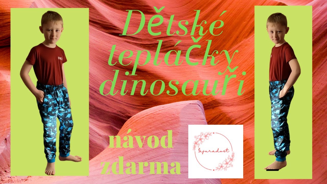 Jak ušít dětské tepláčky? Bez papírového střihu podle tohoto návodu.