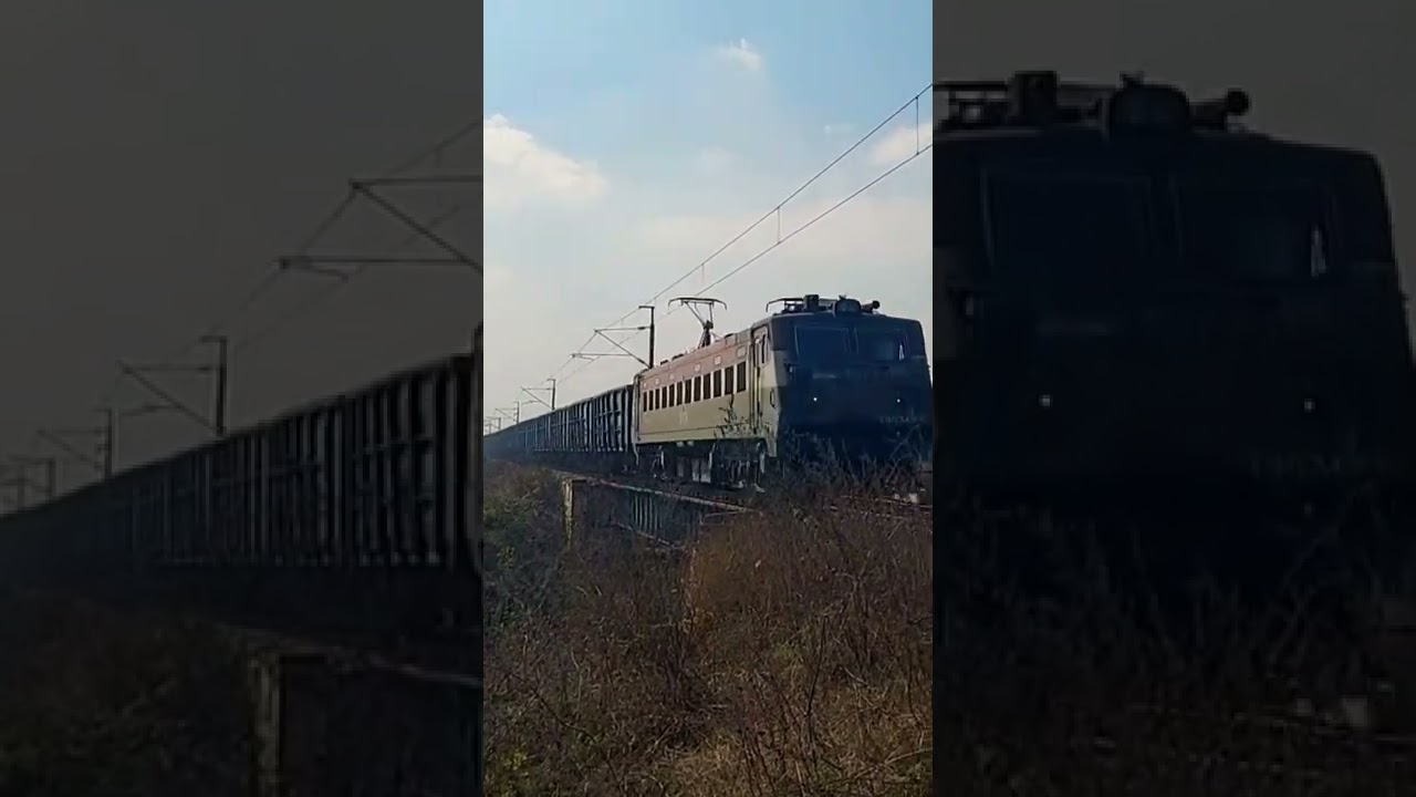 Unique Beautiful Wag 7 Locomotive maal gaadi freight train #shorts