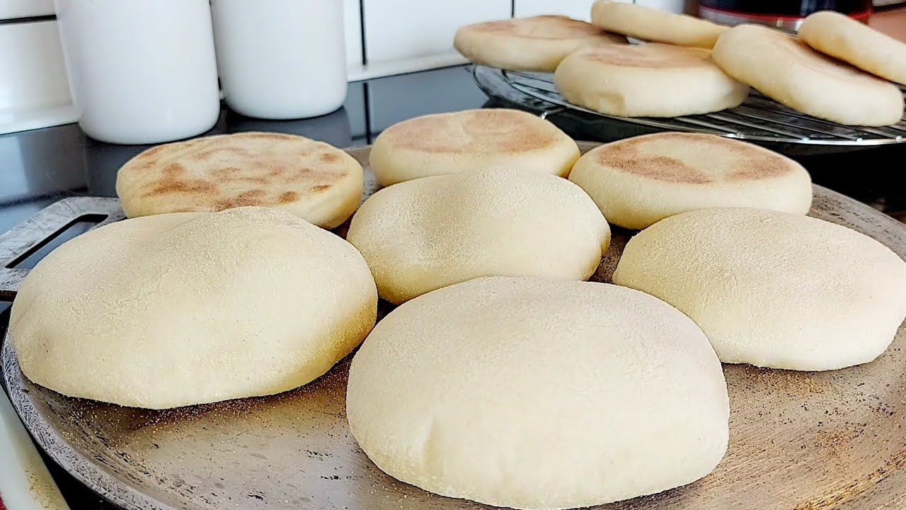 بطبوط العشر دقائق بالحليب خفيف ومفشفش/ Recette de Batbout/Batbout recipe/Receta de Batbout